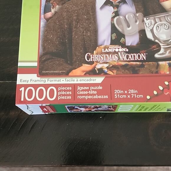 NATIONAL LAMPOON'S Christmas Vacation Puzzle Holiday Aquarius Brand 1000 Pieces - Picture 2 of 5
